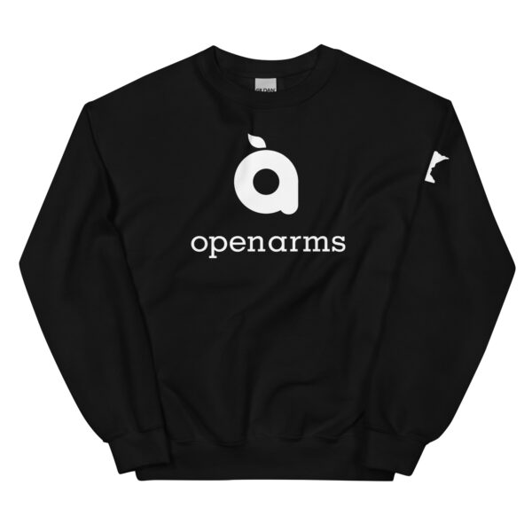 White Logo Unisex Sweatshirt - Image 4