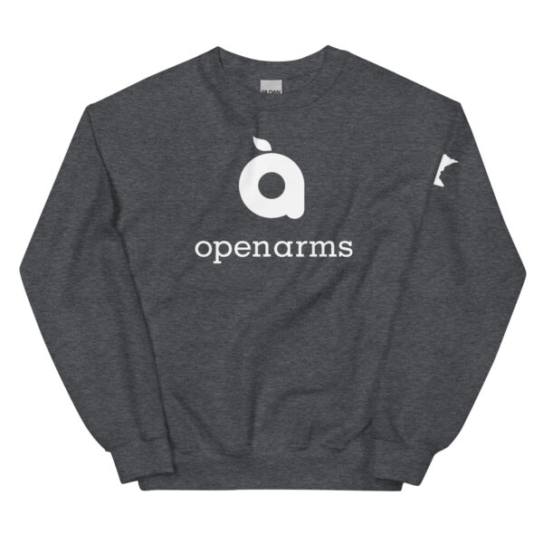 White Logo Unisex Sweatshirt - Image 6