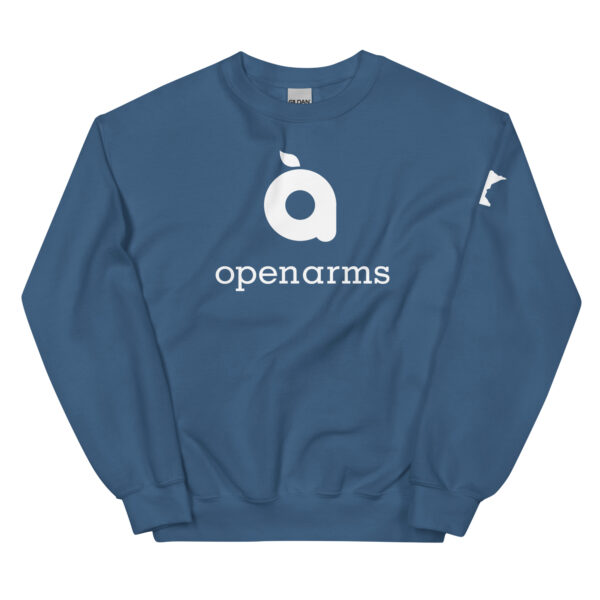 White Logo Unisex Sweatshirt - Image 7