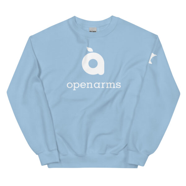 White Logo Unisex Sweatshirt - Image 9