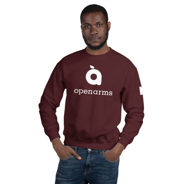White Logo Unisex Sweatshirt - Image 2