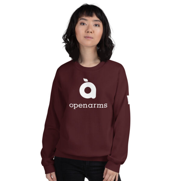 White Logo Unisex Sweatshirt - Image 3