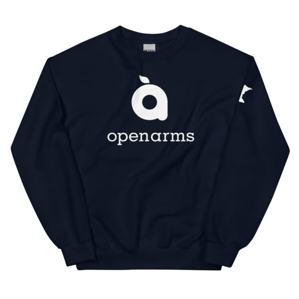 White Logo Unisex Sweatshirt - Image 5