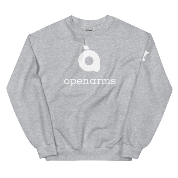 White Logo Unisex Sweatshirt - Image 10