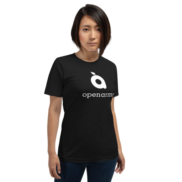 Open Arms White Logo Unisex T-Shirt - Image 3