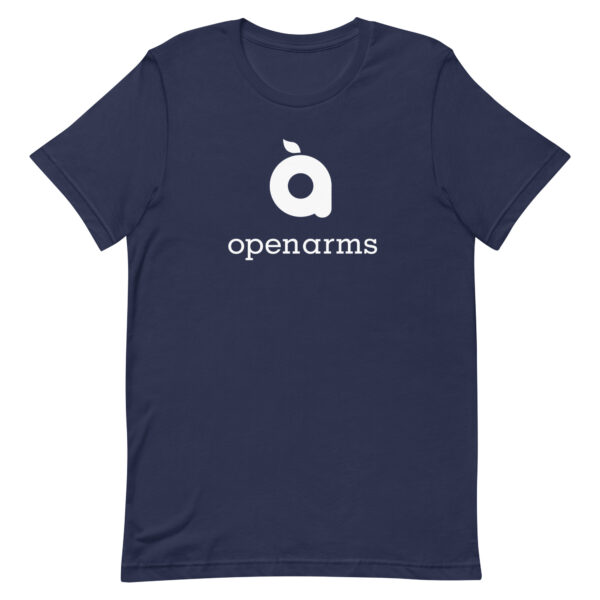 Open Arms White Logo Unisex T-Shirt - Image 6
