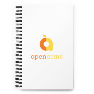 Open Arms Food Is Medicine Spiral notebook