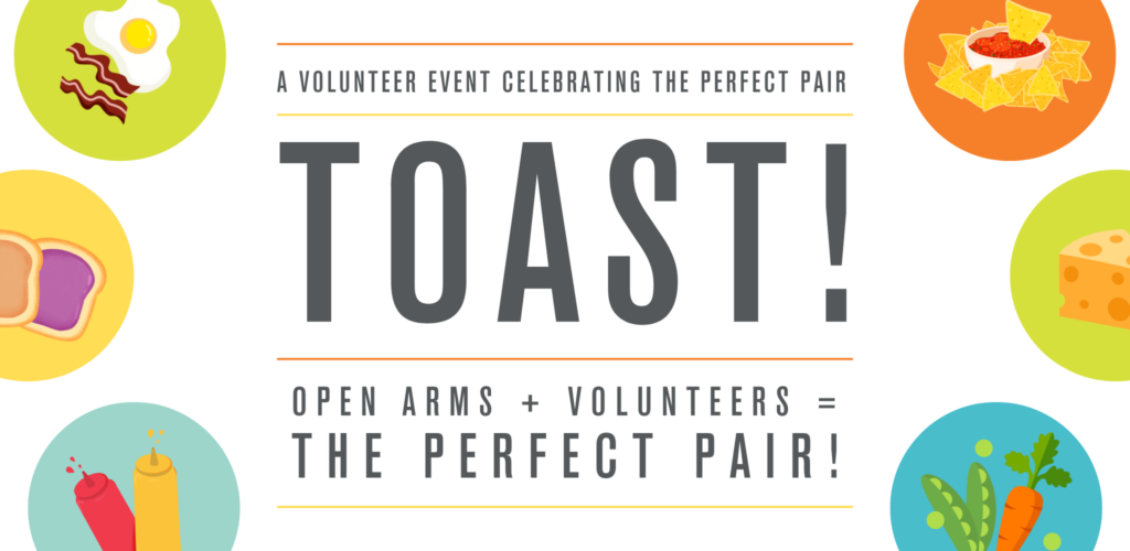 TOAST! event graphic.