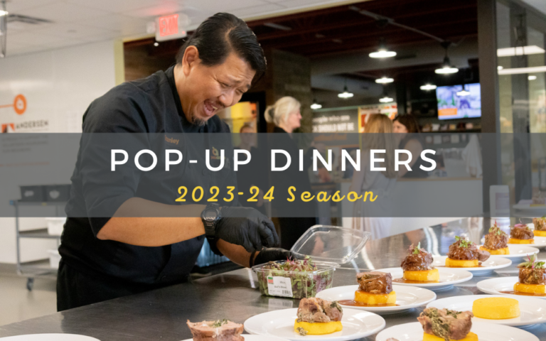 Pop-Up Dinner graphic with Stan