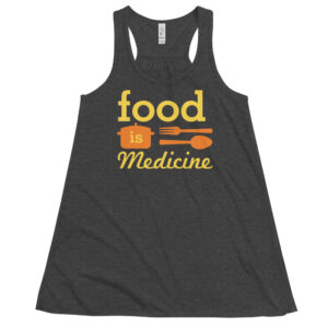 Food is Medicine Women's Flowy Racerback Tank