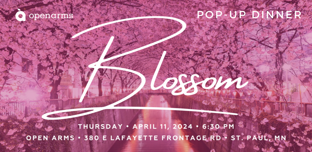 Blossom, Pop-Up Dinner graphic.