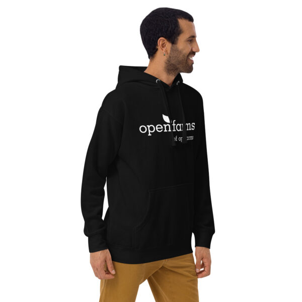 Open Farms White Unisex Hoodie - Image 4